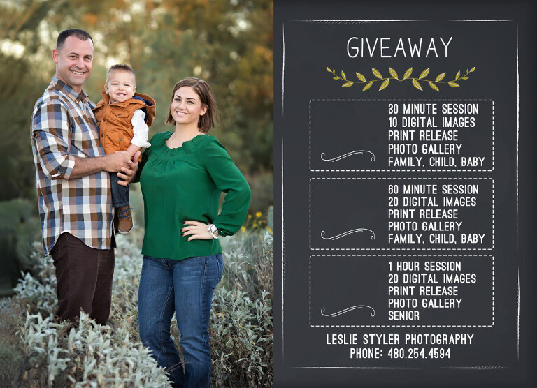 phoenix baby photographer gilbert east valley giveaway free photo session